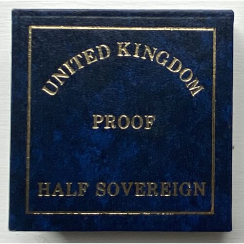 1989 QE11 proof half gold sovereign