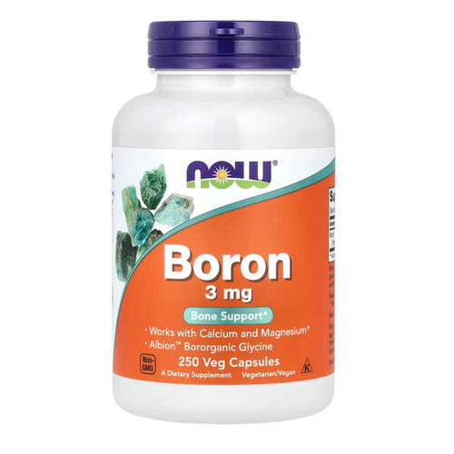 NOW Foods Boron 3mg Bone Support - 100 Veg Capsules