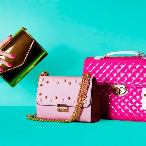 Faux Leather Hand Bags