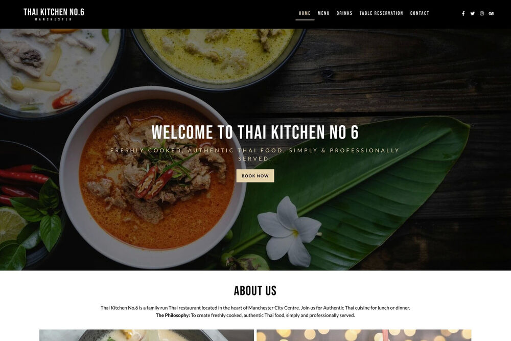 takeaway website design