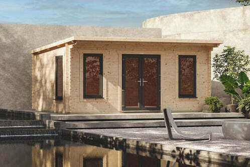 Pent Log Cabin 20x10