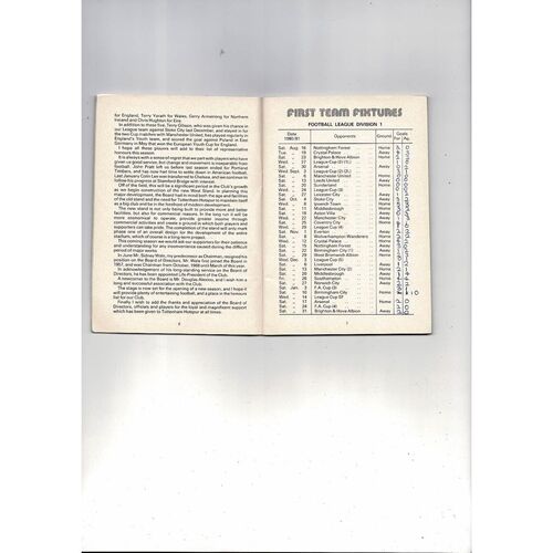 Tottenham Hotspur Football Handbook 1980/81