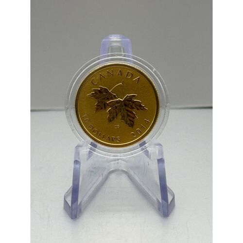 2014 gold quarter ounce Maple leaf