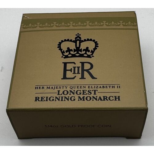 2015 QE11 1/4 ounce pure gold proof coin