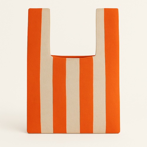 Citrus Stripe Reusable Bag