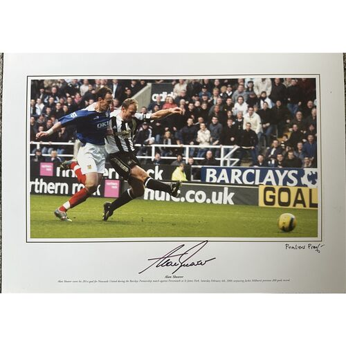 Alan Shearer Signed Photo