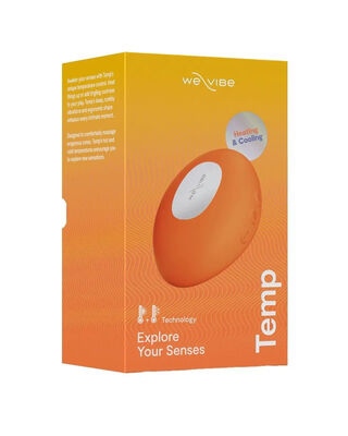 We-Vibe Temp Lay On Clitoral Warming Vibrator Tangerine