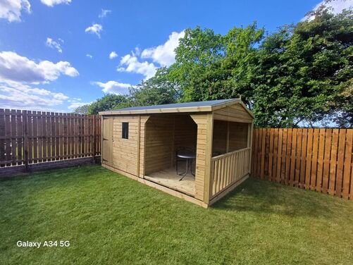 #A086 16x10 Apex Shed with Open Area