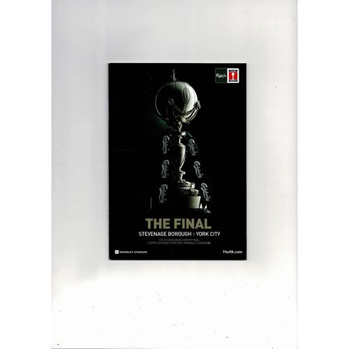 2009 Stevenage Borough v York City FA Trophy Final Football Programme