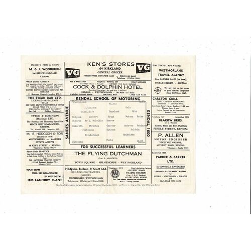 1965/66 Netherfield v Fleetwood Lancashire Combination League Football Programme