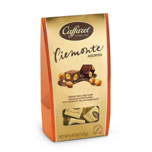 Caffarel Torino 1826 Piemonte Assorted Gianduia Hazelnut Milk & Dark Chocolate Ballotin 125g