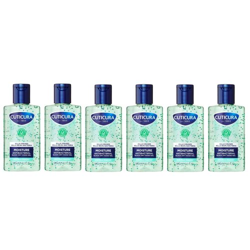Case of Cuticura Quick Dry Hand Quick Dry Hand Sanitiser Gel - Avocado & Aloe Vera  6 x 100ml