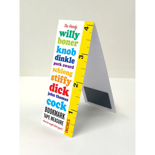 Funny Magnetic Bookmark - Cock Measure
