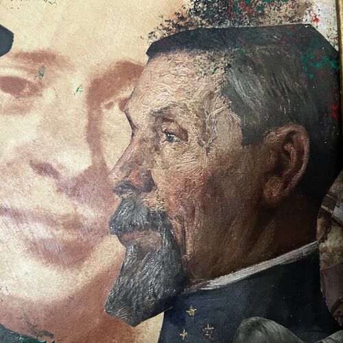 Propaganda War Decoupage Art Work