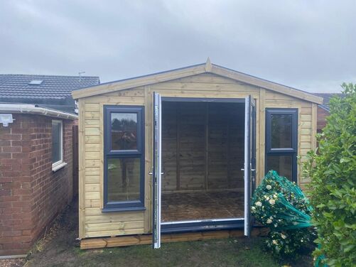 #PVC065 11x10 Apex Summer House