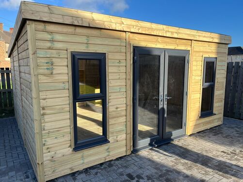 #PVC045 16x14 Pent Summer House