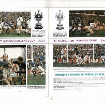 1979 Wakefield Trinity v Widnes Rugby League Challenge Cup Final Programme