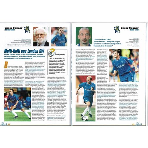 Hertha Berlin v Chelsea Champions League Stadium Magazine No 2 1999/00