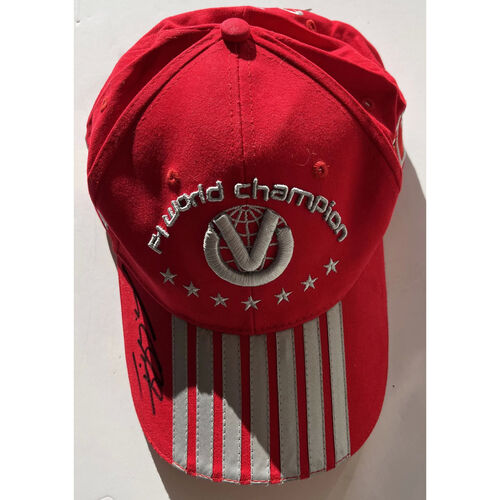 Michael Schumacher Hand-Signed Cap Set
