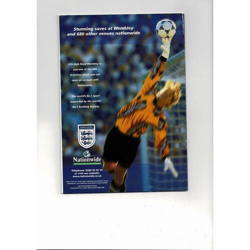 1999 England v Poland Football Programme