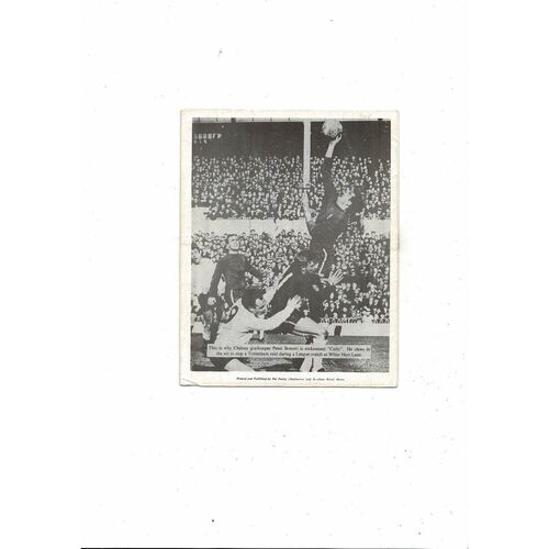 1967 Chelsea v Tottenham Hotspur FA Cup Final Wembley Souvenir Edition Programme