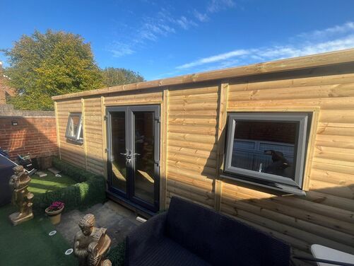 #PVC082 24x10 Pent Summer House