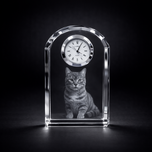 Kinloch 3D Photo Crystal Clock 130×80×25mm