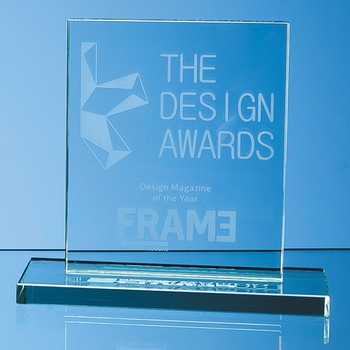 Jade Glass Rectangle Award (15cm x 12.5cm x 12mm)