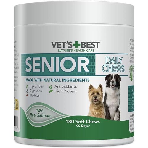 Vet’s Best Daily Chews for Senior Dogs – 180 Soft Chews