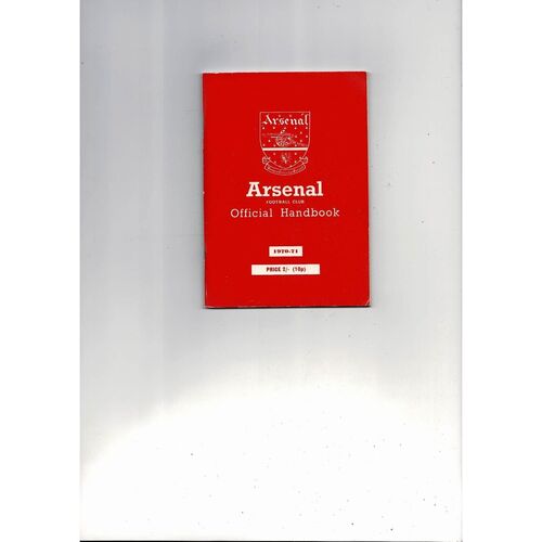 Arsenal Official Football Handbook 1970/71