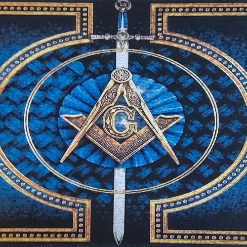 Large Masonic Mouse Mat