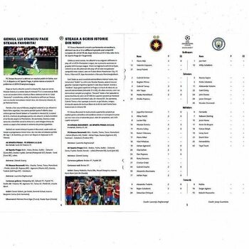 FC Steaua Bucharesti v Manchester City Champions League Match Guide & Gazeta Sportur Newspaper Supplement 2016/17