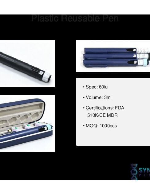 Plastic reusable pen