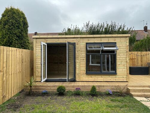 #PVC034 16x8 Pent Summer House