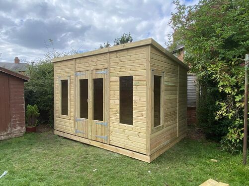 #SHP011 12x10 Pent Summer House