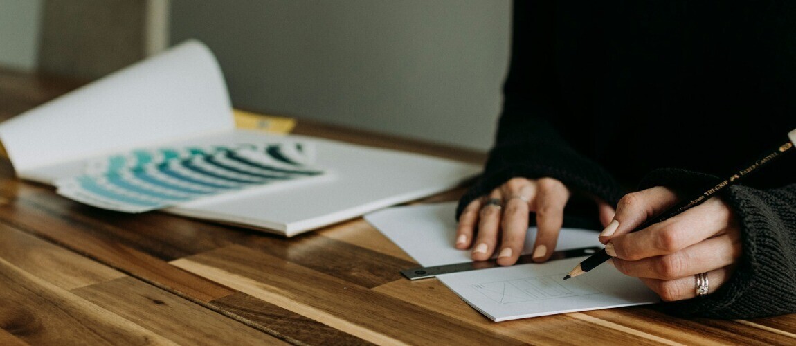 Initial design sketches for custom vinyl graphics