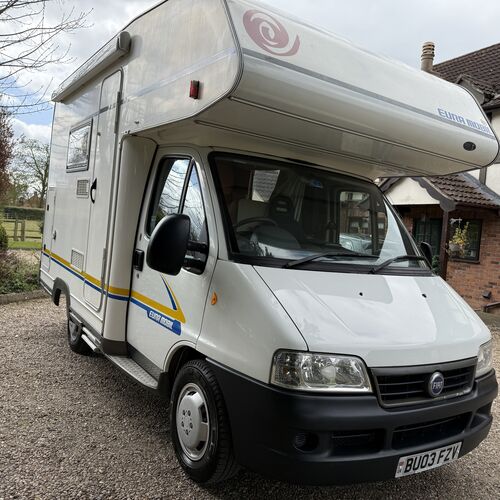 EuraMobil 500S Compact 4 Berth Motorhome Fiat Ducato 2003 2.3TD Only 63894 miles