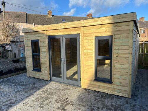 #PVC045 16x14 Pent Summer House