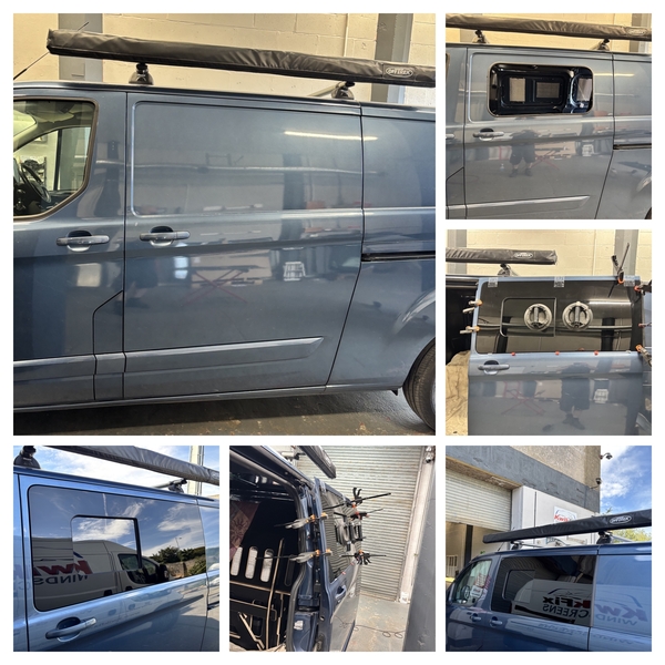 Transit custom fitted with a left slider at our workshop in Trowbridge BA14