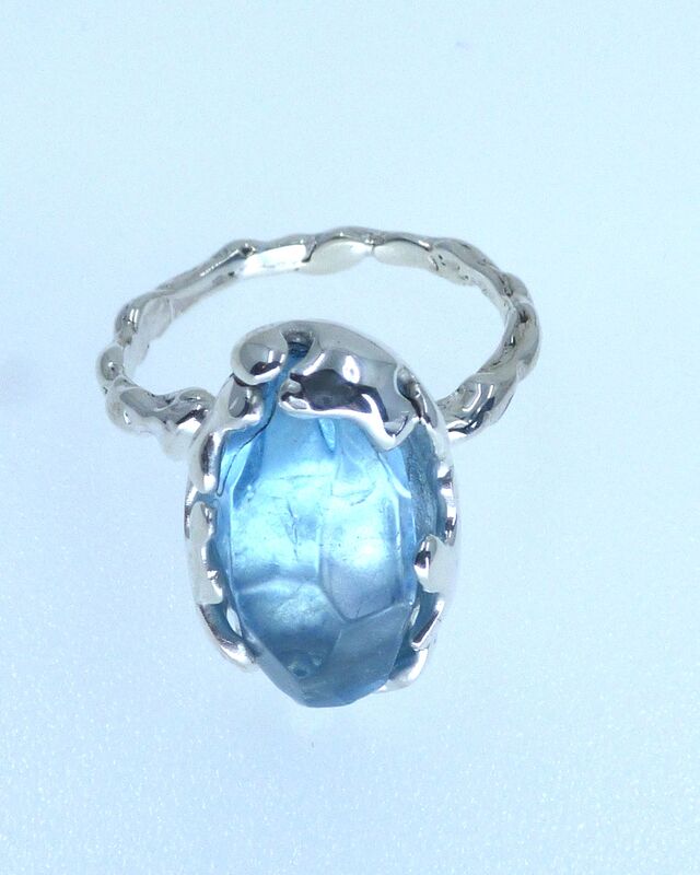 Aquamarine Siren Ring