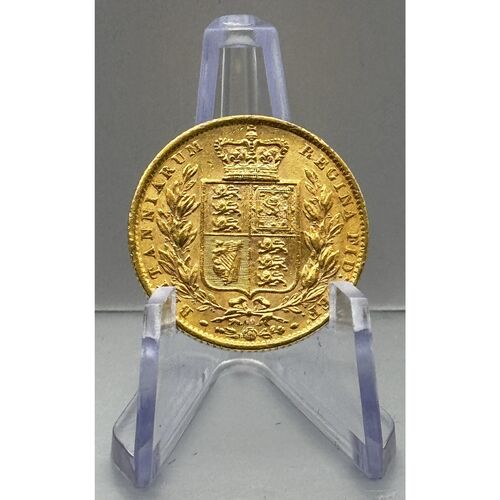 1871 Queen Victoria shield back full gold sovereign