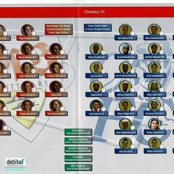 VfB Stuttgart v Chelsea Champions League Football Programme 2003/04