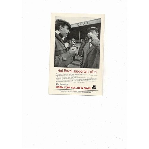 1964 England v Uruguay Football Programme