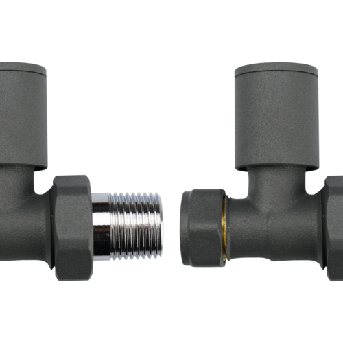 Contemporary ANTHRACITE Straight Valve set