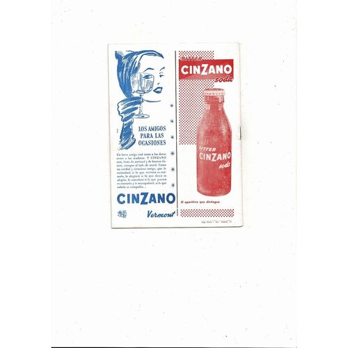 1959/60 Barcelona v Real Madrid European Cup Semi Final Football Programme