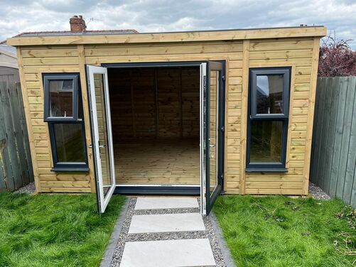 #PVC047 14x12 Pent Summer House