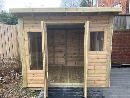 #SHP059 8x6 Pent Summer House