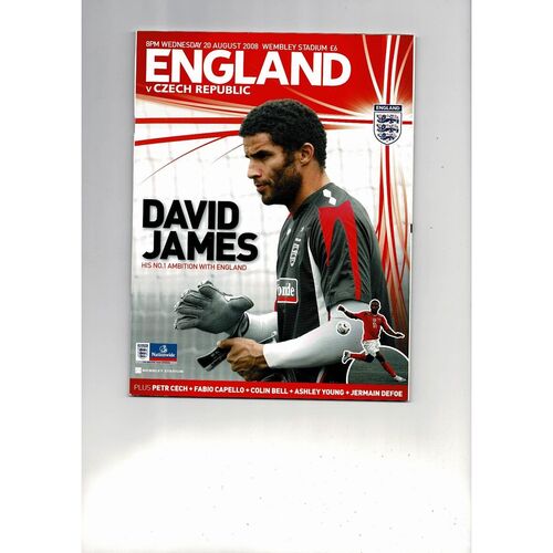 2008 England v Czech Republic Football Programme