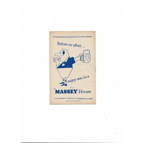 1959/60 Burnley v Bradford City FA Cup Football Programme Burnley Championship Season