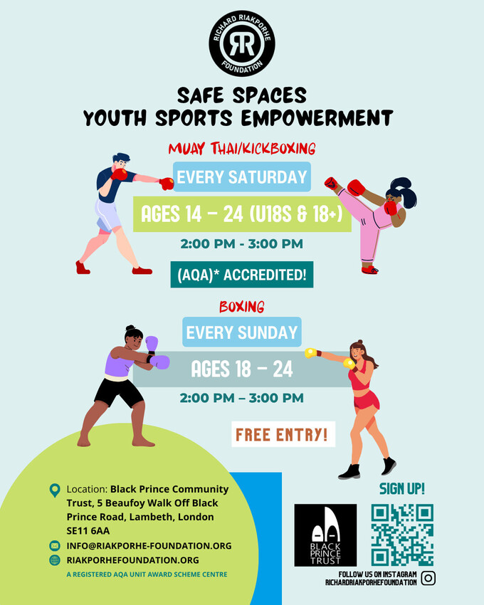 Safe Spaces: Youth Sports Empowerment - Muay Thai / Kickboxing